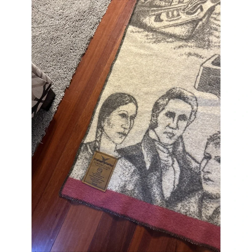 lewis and clark expedition of 1803-1806 Collectors 100% Virgin Wool Blanket MINT